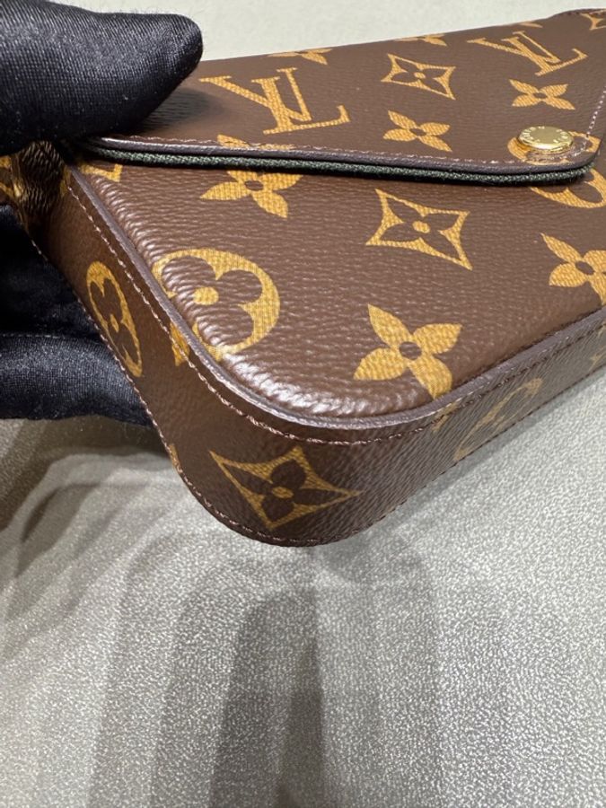 LV路易威登綠肩帶三合一-15