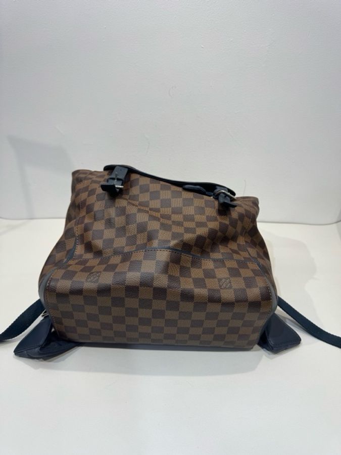 Louis Vuitton 路易威登Runner棕棋盤格雙肩背包，寬肩帶大容量帆布拼皮書包背包雙肩包  尺寸約：28x40x13cm-2