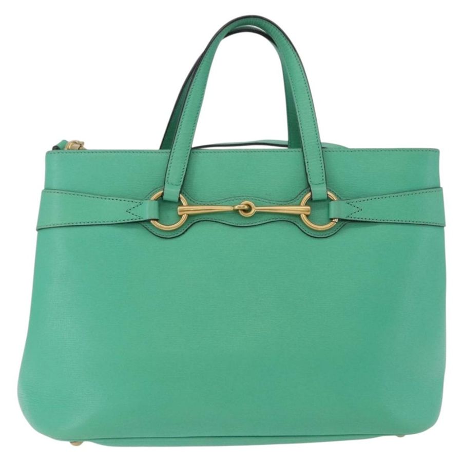 【日本直送】GUCCI 手提包 皮革 兩用 綠色 金色 319795 正品 192124V-12