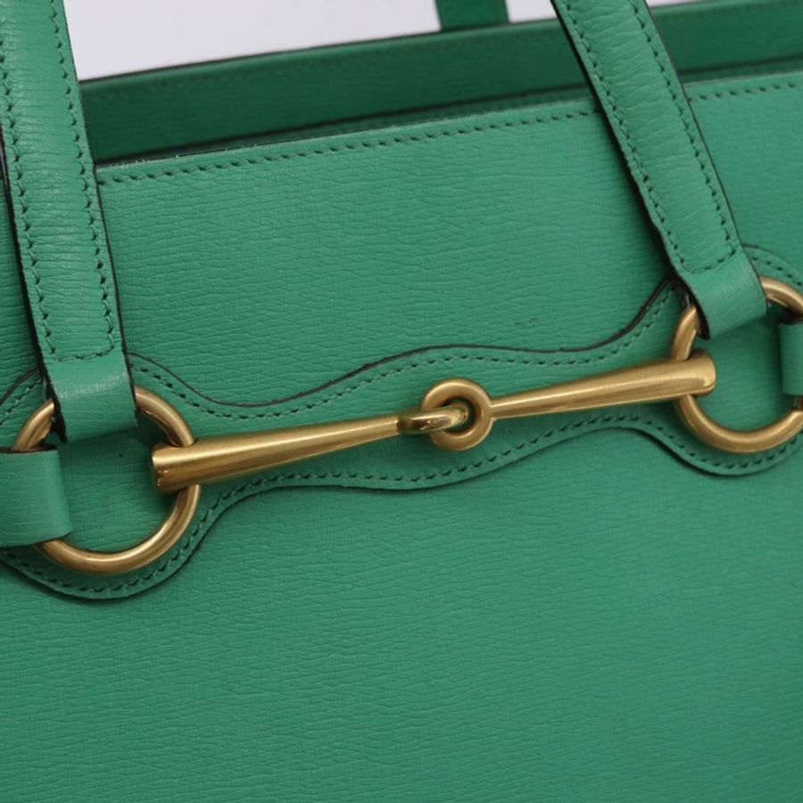 【日本直送】GUCCI 手提包 皮革 兩用 綠色 金色 319795 正品 192124V-18