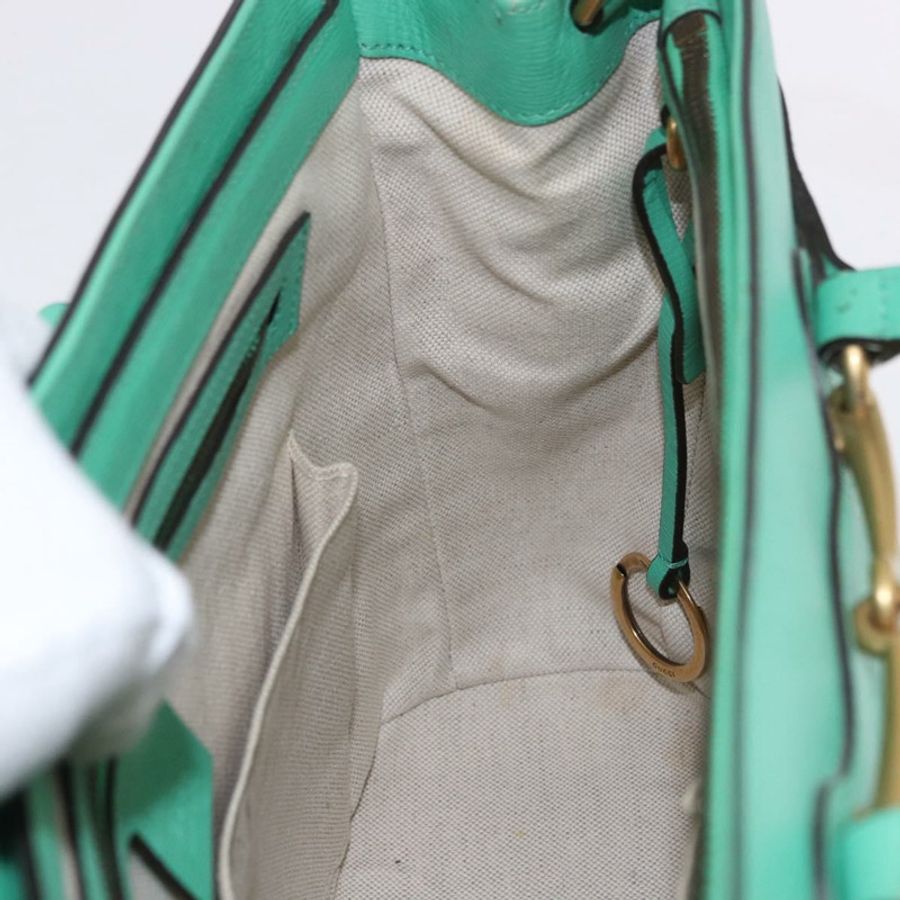 【日本直送】GUCCI 手提包 皮革 兩用 綠色 金色 319795 正品 192124V-20