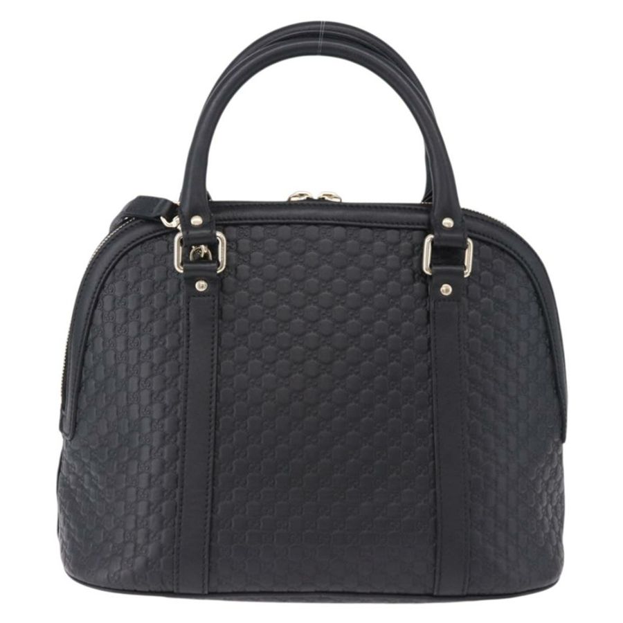 【日本直送】GUCCI Micro GG 帆布 Guccissima 皮革雙肩包 Outlet 黑色 Auth 192880V-1