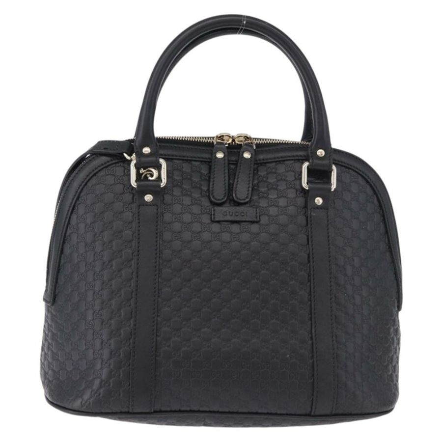 【日本直送】GUCCI Micro GG 帆布 Guccissima 皮革雙肩包 Outlet 黑色 Auth 192880V-12