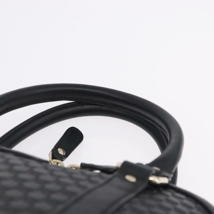 【日本直送】GUCCI Micro GG 帆布 Guccissima 皮革雙肩包 Outlet 黑色 Auth 192880V-13