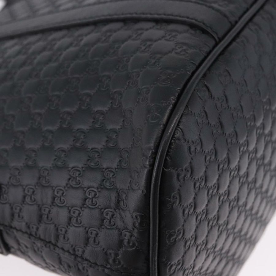 【日本直送】GUCCI Micro GG 帆布 Guccissima 皮革雙肩包 Outlet 黑色 Auth 192880V-15