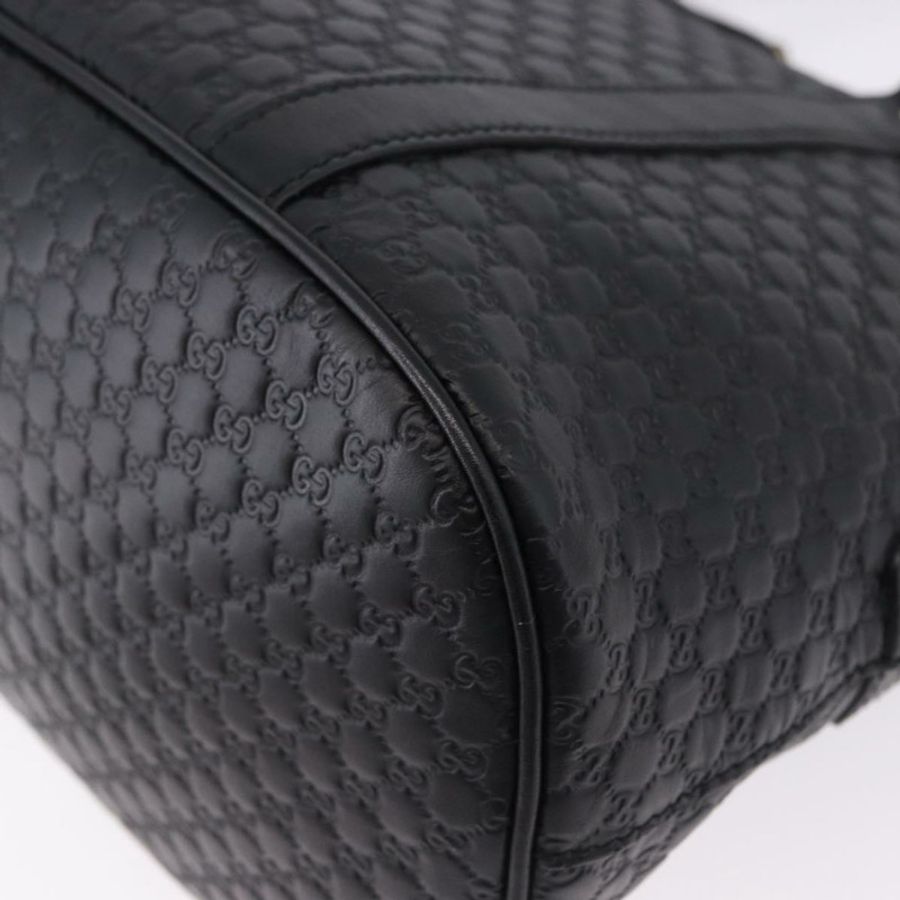 【日本直送】GUCCI Micro GG 帆布 Guccissima 皮革雙肩包 Outlet 黑色 Auth 192880V-16