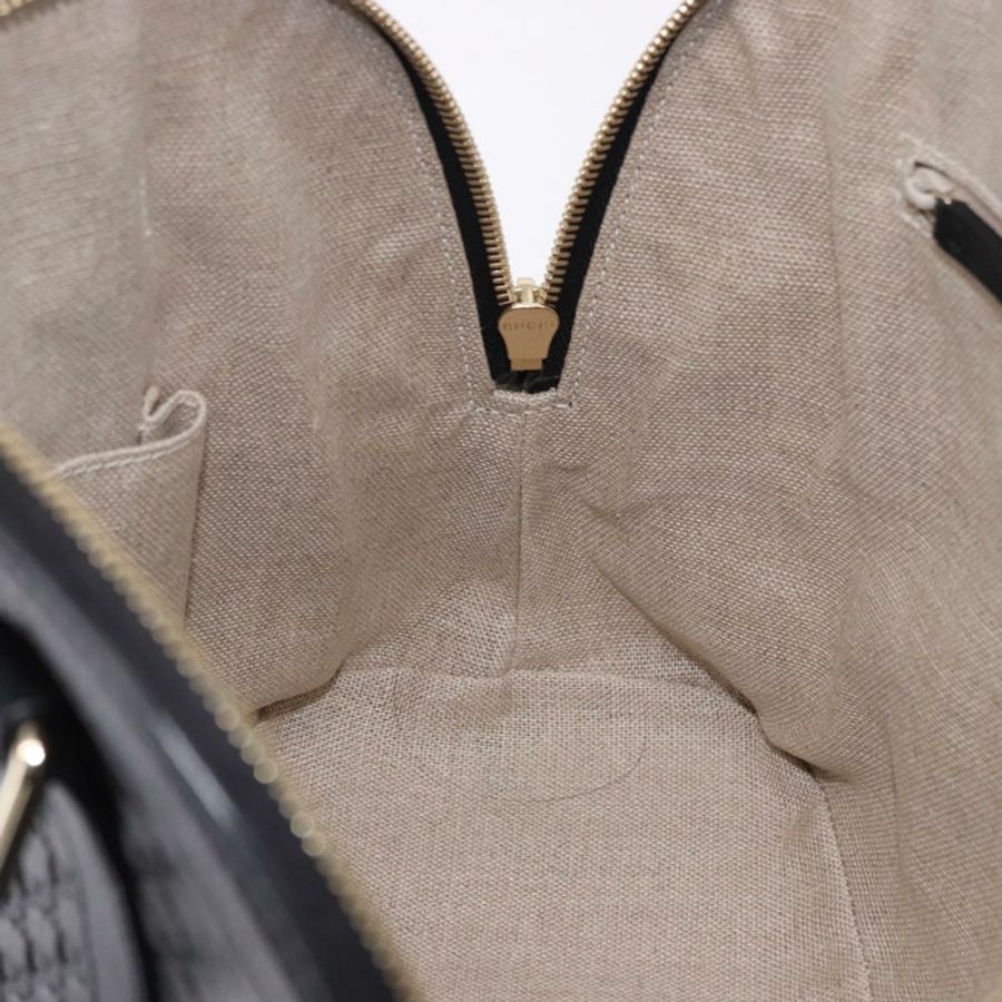 【日本直送】GUCCI Micro GG 帆布 Guccissima 皮革雙肩包 Outlet 黑色 Auth 192880V-21