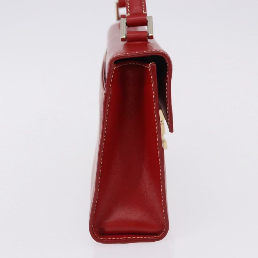 【日本直送】GUCCI Ready Lock 單肩包 皮革 紅色 金色 001 4214 Auth 192221V-4
