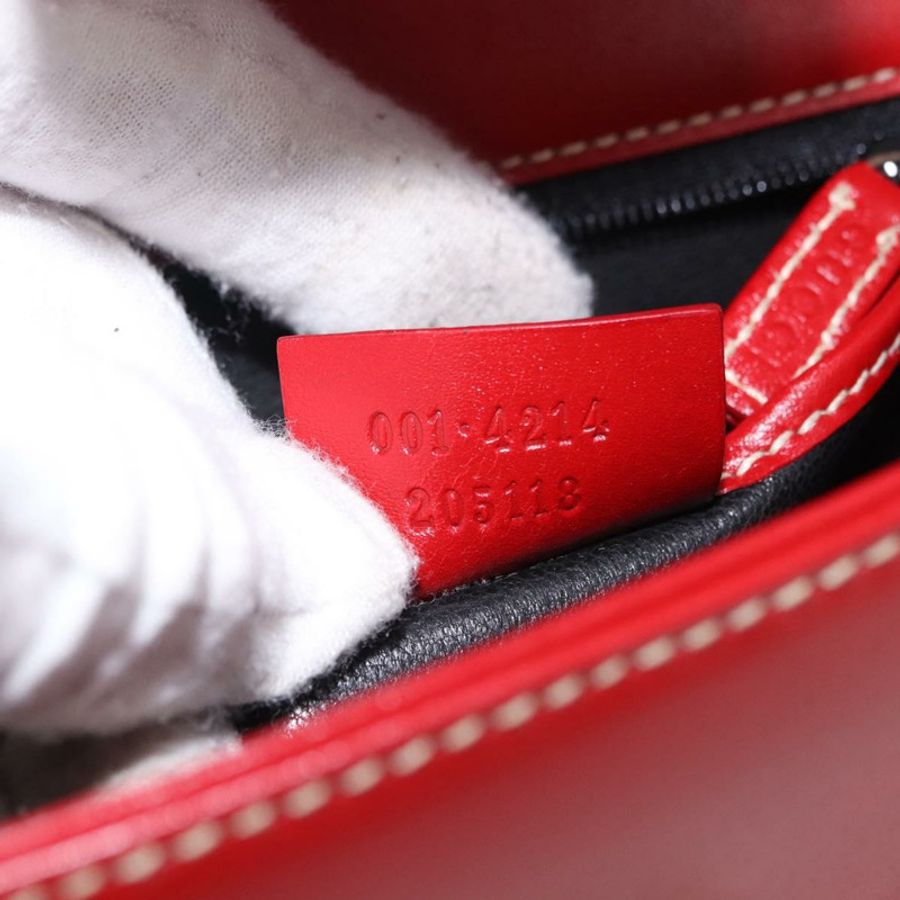 【日本直送】GUCCI Ready Lock 單肩包 皮革 紅色 金色 001 4214 Auth 192221V-9