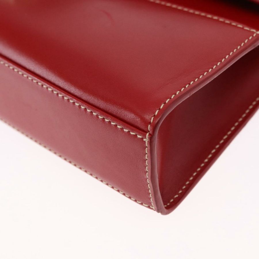 【日本直送】GUCCI Ready Lock 單肩包 皮革 紅色 金色 001 4214 Auth 192221V-15