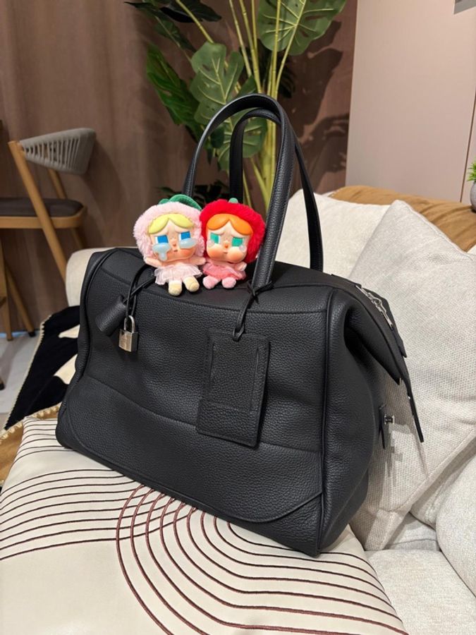 HERMES Wallago Cabine 35 Stamp A 89 Noir Togo Calfskin-3