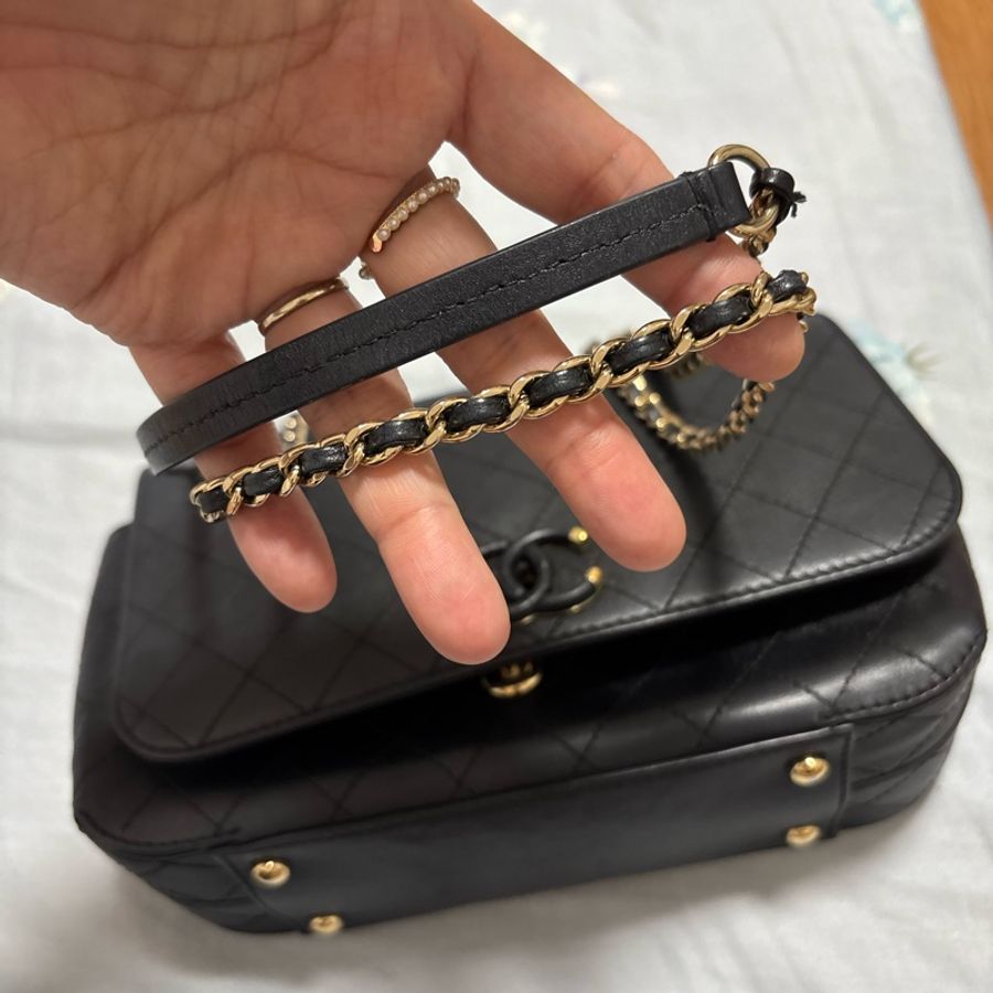 Chanel 硬底鏈條包-10
