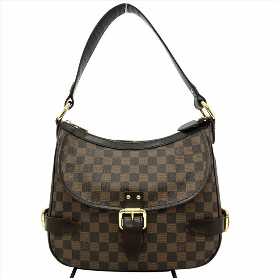 Louis Vuitton Highbury 單肩包,Damier Ebene,N51200,棕色配金色五金,DU5017,男/女。-0