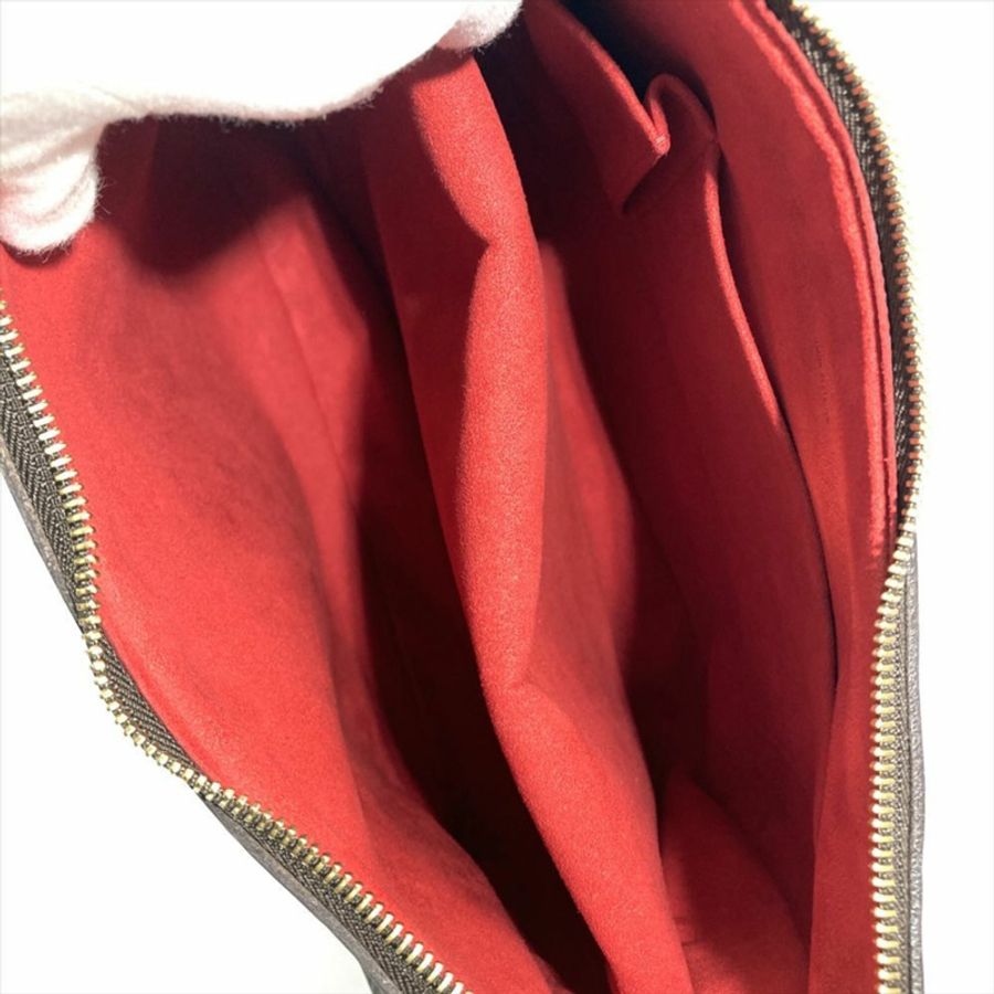 Louis Vuitton Highbury 單肩包,Damier Ebene,N51200,棕色配金色五金,DU5017,男/女。-5