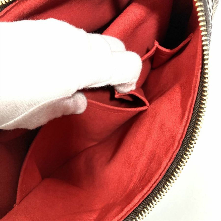 Louis Vuitton Highbury 單肩包,Damier Ebene,N51200,棕色配金色五金,DU5017,男/女。-6