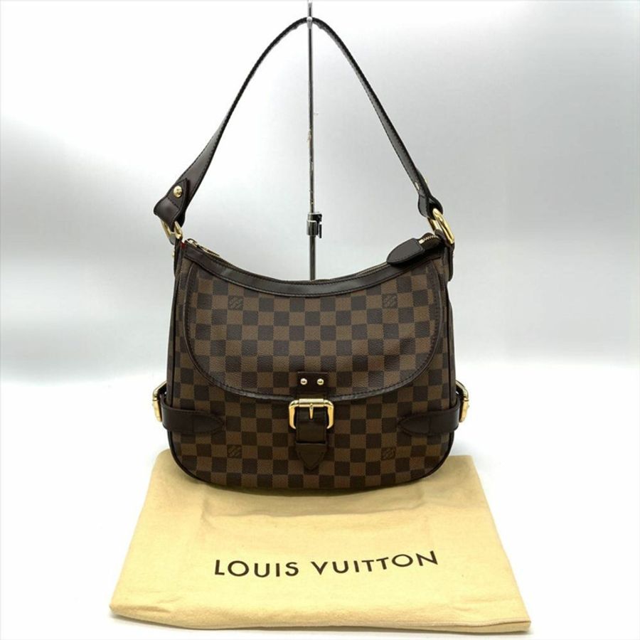 Louis Vuitton Highbury 單肩包,Damier Ebene,N51200,棕色配金色五金,DU5017,男/女。-9