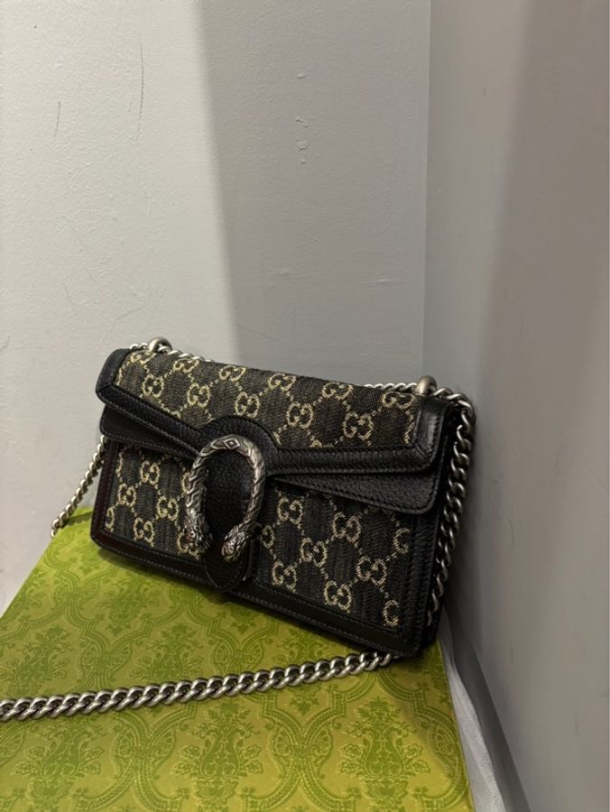 Gucci Dionysus 酒神包 小號 滿版黑牛仔|Classic Trend CT精品|台北東區實體-1