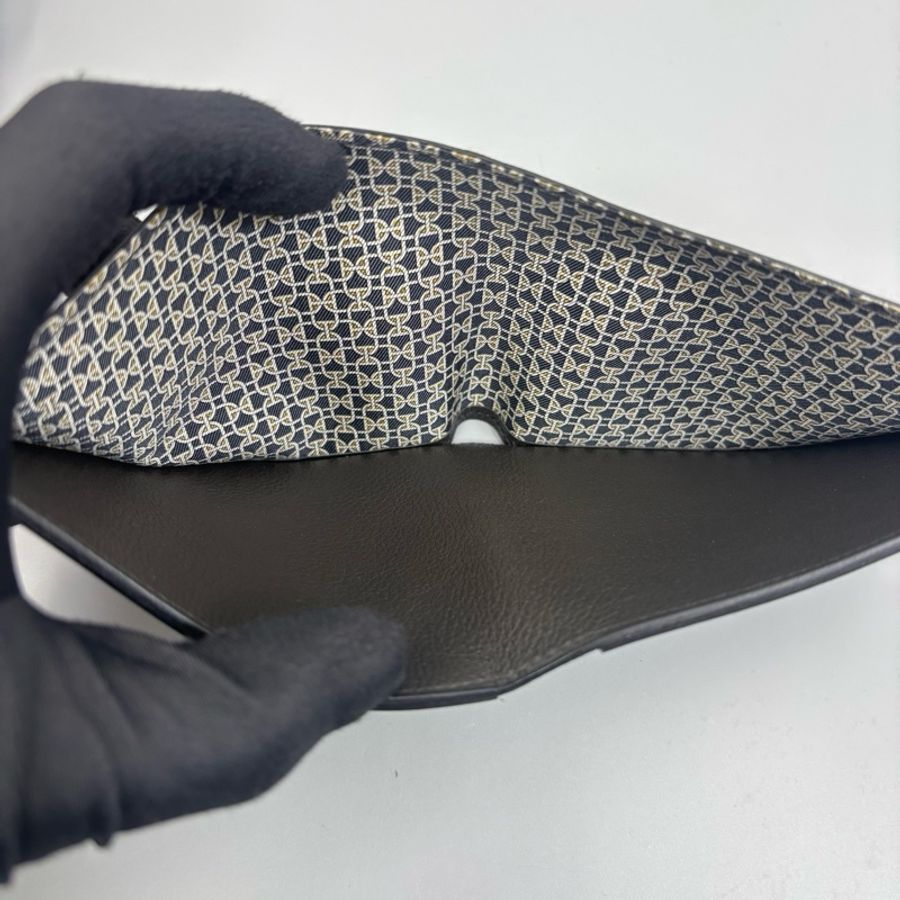 Hermes 愛馬仕 MC2 系列 黑灰色牛皮短夾男夾 雙折錢包皮夾 A刻 99新 近全新-1