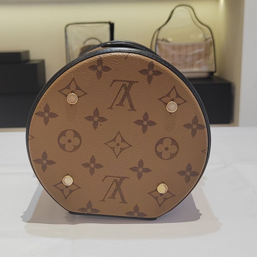 LV/路易威登 拼色老花發財桶-2