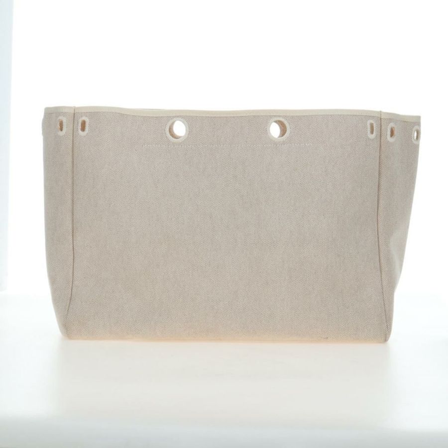 【日本直送】愛馬仕 Her Bag 手袋 帆布 米棕色 正品 186943V-26