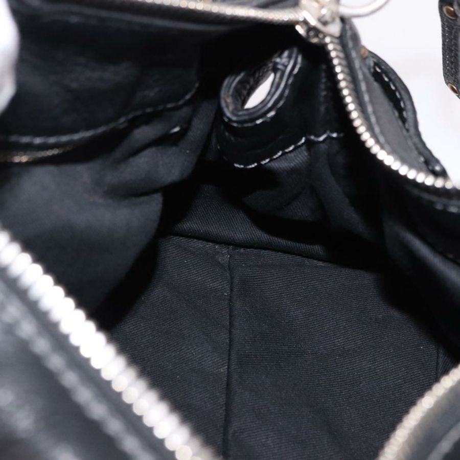 【日本直送】Chloe Paddington 手提包,黑色金色皮革,正品 SW2641M-21