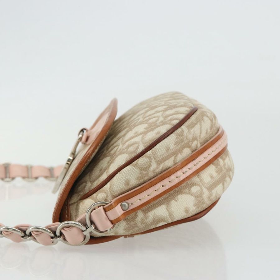 【日本直送】Christian Dior Trotter Romantic 鏈條單肩包 米色 銀色 正品 191723A-3