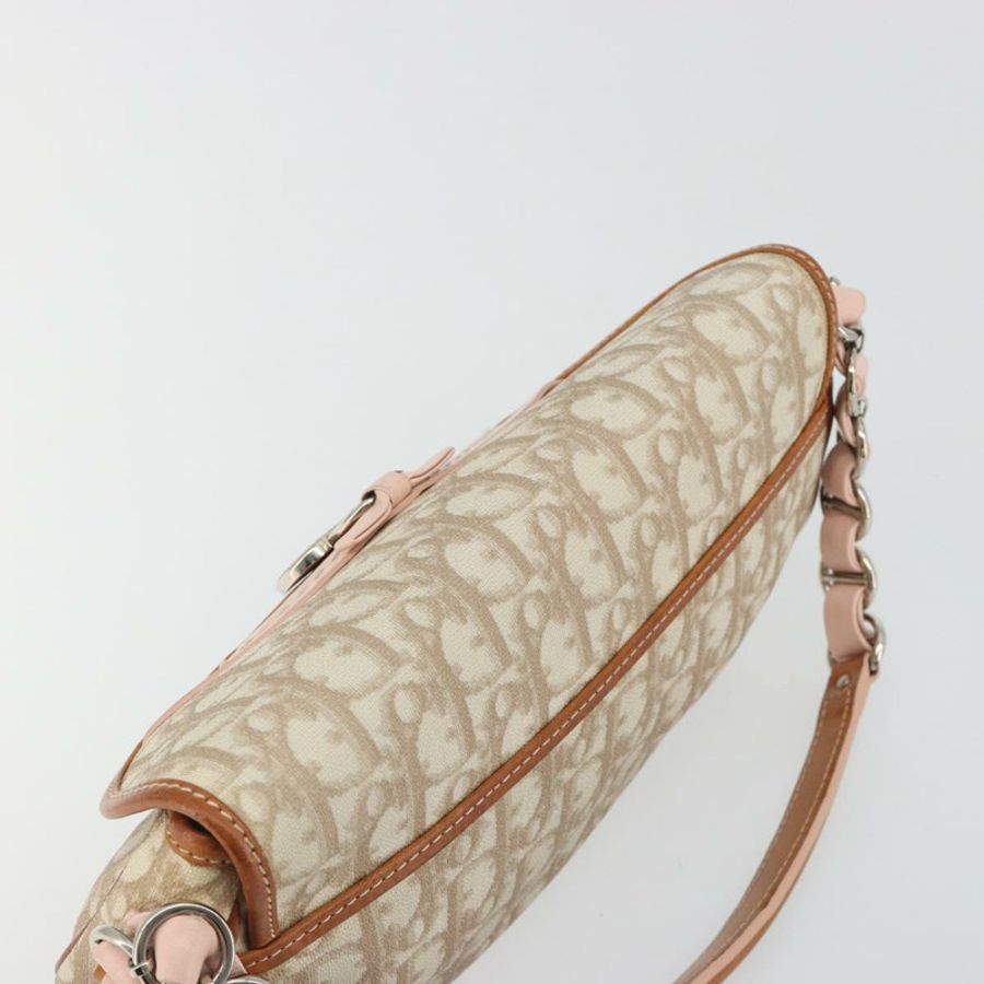 【日本直送】Christian Dior Trotter Romantic 鏈條單肩包 米色 銀色 正品 191723A-5