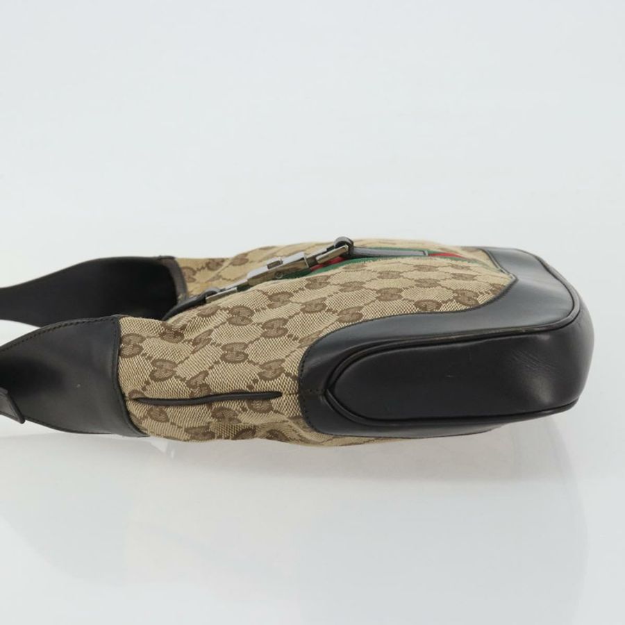 【日本直送】GUCCI GG帆布Jackie Webb Sherry系列手提包 米色 銀色 001 3306 正品 192743V-3