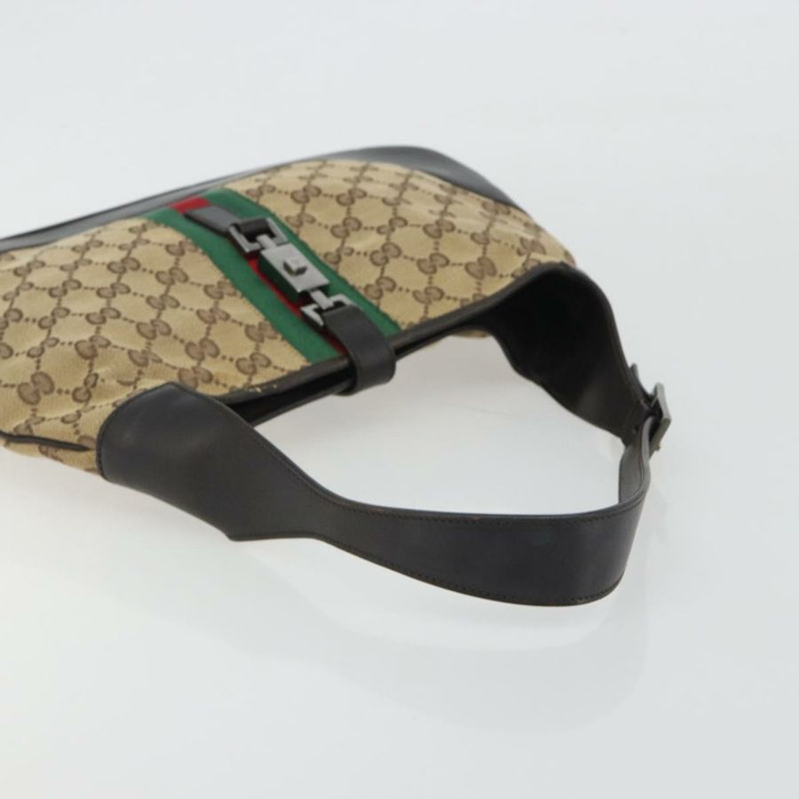 【日本直送】GUCCI GG帆布Jackie Webb Sherry系列手提包 米色 銀色 001 3306 正品 192743V-6