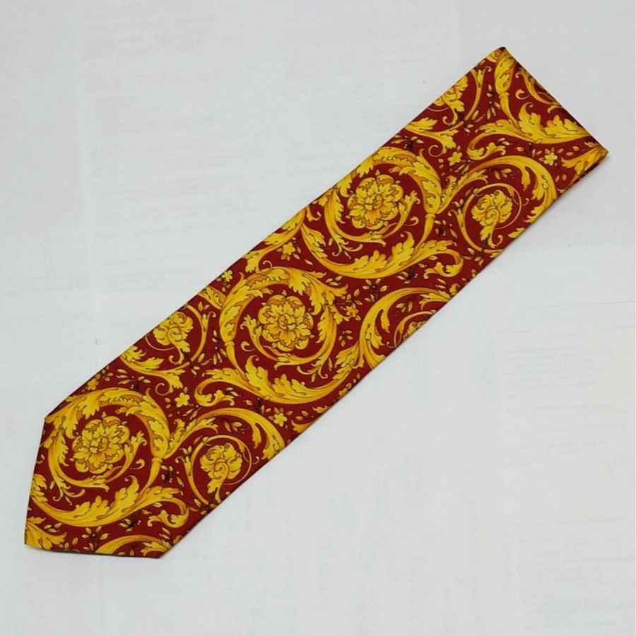 Gianni Versace 近全新 100%蠶絲 義大利製領帶-2