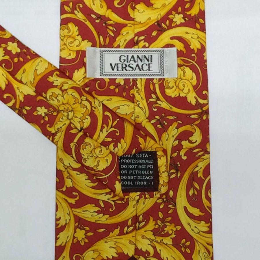 Gianni Versace 近全新 100%蠶絲 義大利製領帶-4