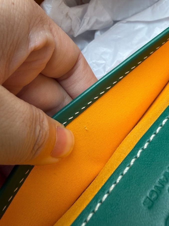 GOYARD 戈雅 綠色銀扣Belvédère老花郵差包 尺寸26.5*8*22-10
