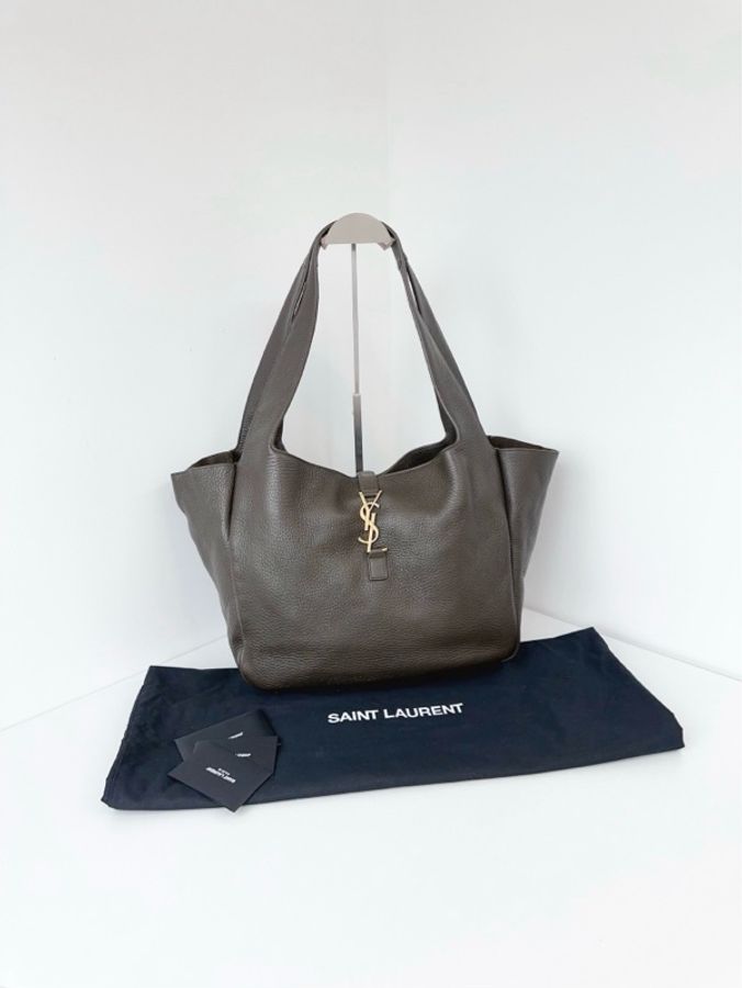 ✨YSL|BEA系列 麝香色金扣 托特包|大號|98新2023年-2