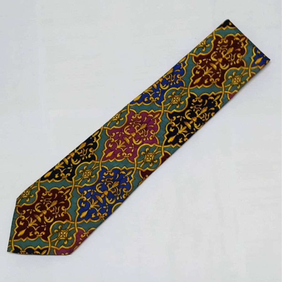 Gianni Versace 近全新 100%蠶絲 義大利製領帶-2
