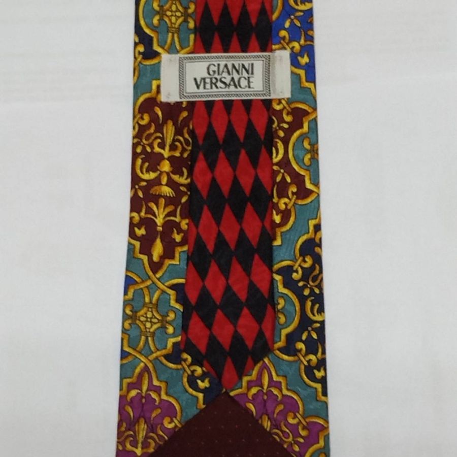 Gianni Versace 近全新 100%蠶絲 義大利製領帶-3