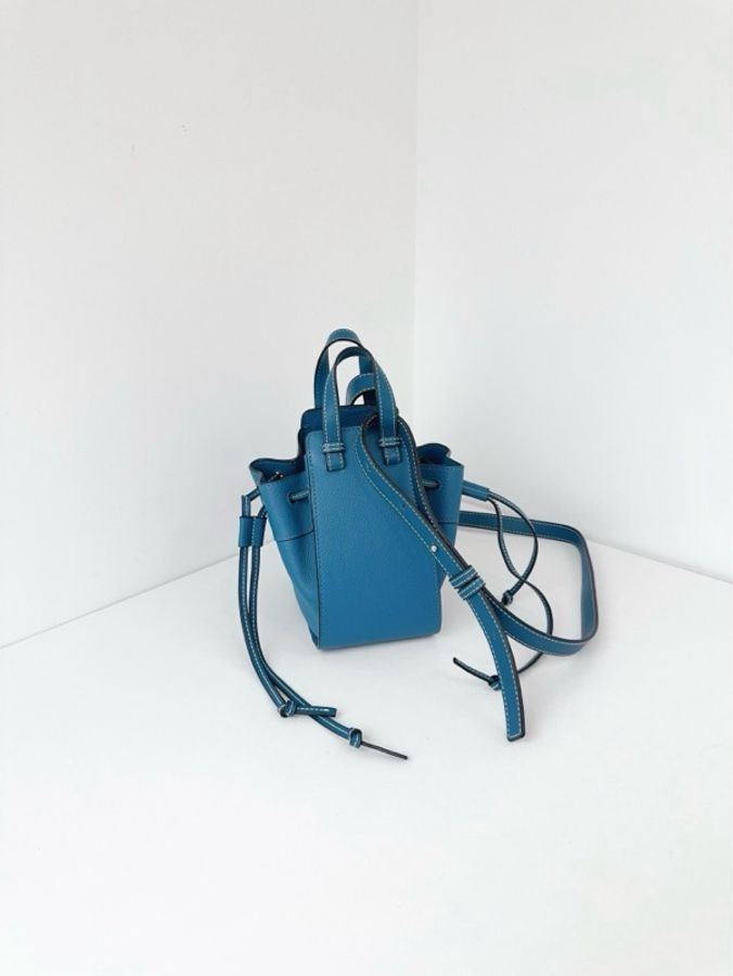 ✨Loewe羅意威|Hammock mini吊床包 牛仔藍荔枝皮|98新-2
