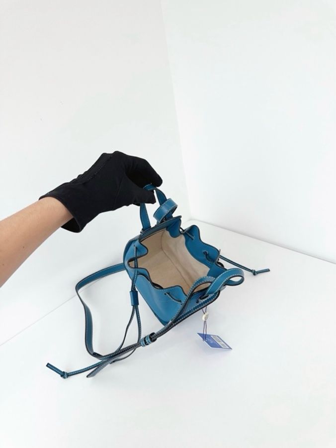 ✨Loewe羅意威|Hammock mini吊床包 牛仔藍荔枝皮|98新-8
