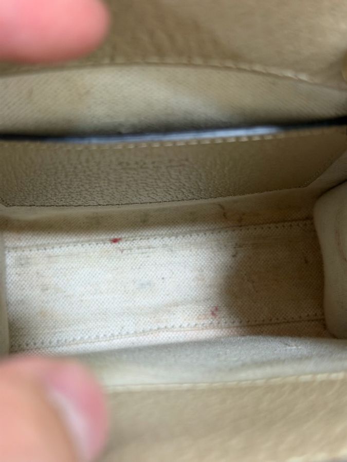 全套 台灣購證 二手便宜賣 Gucci 琴譜包 燕麥色 只賣一天😅-7