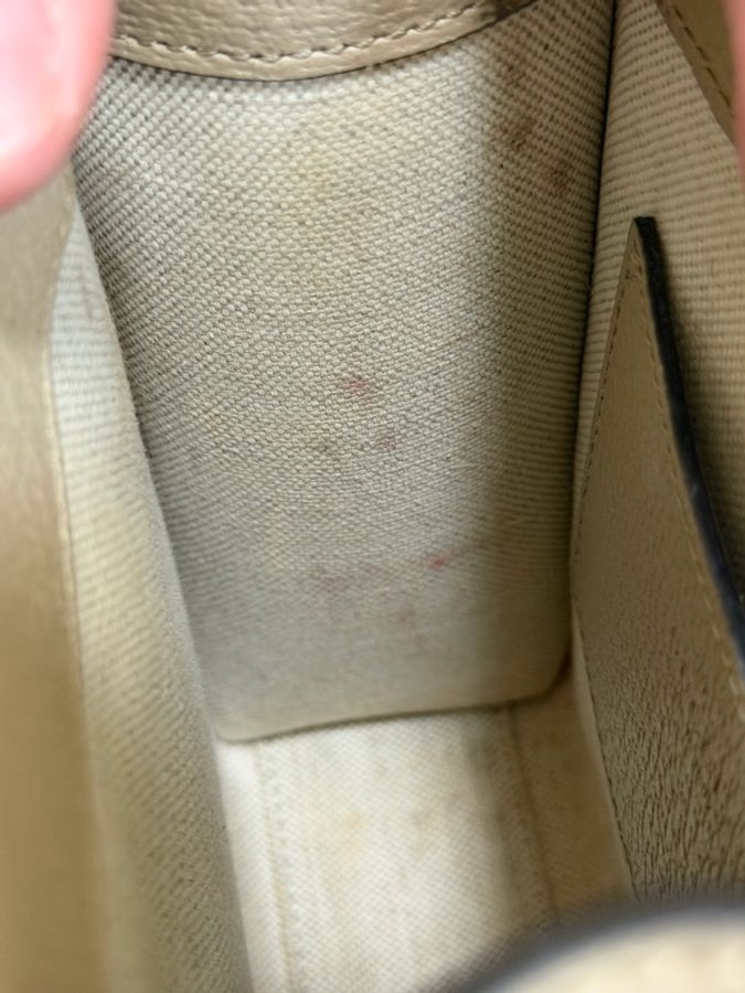 全套 台灣購證 二手便宜賣 Gucci 琴譜包 燕麥色 只賣一天😅-10