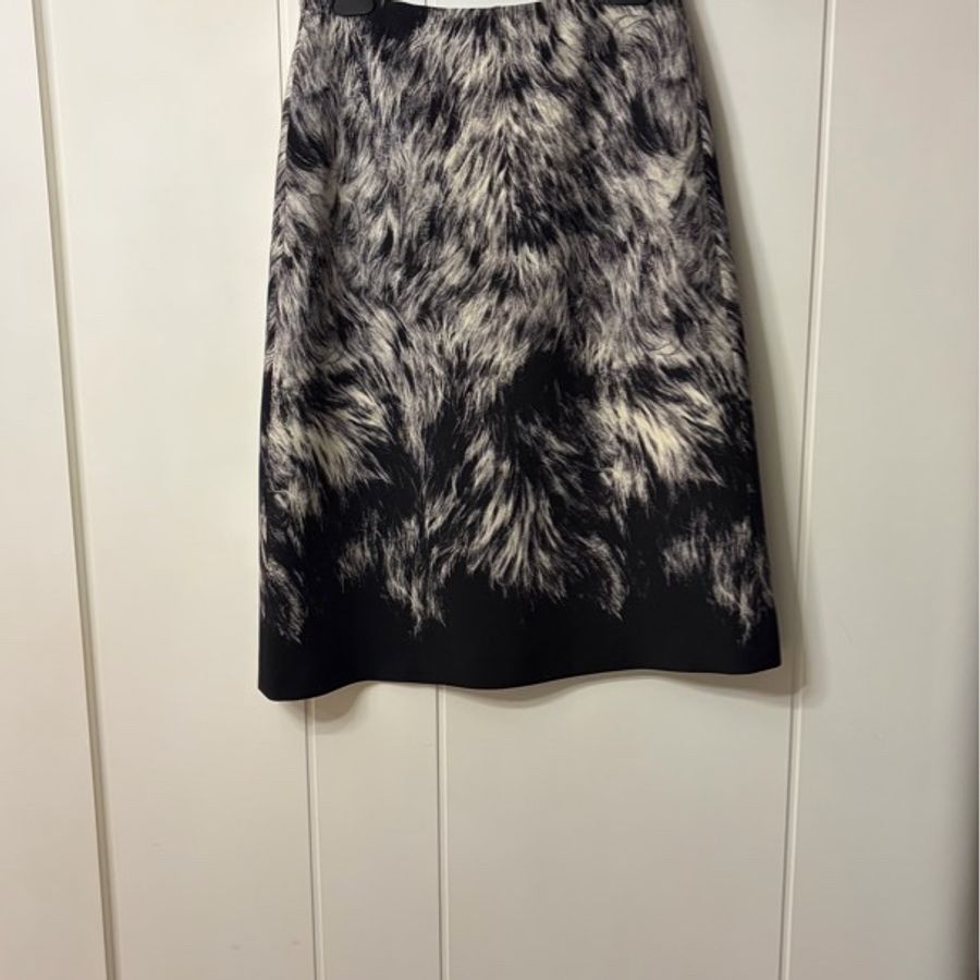 Fendi 羊毛加絲混紡及膝裙-6