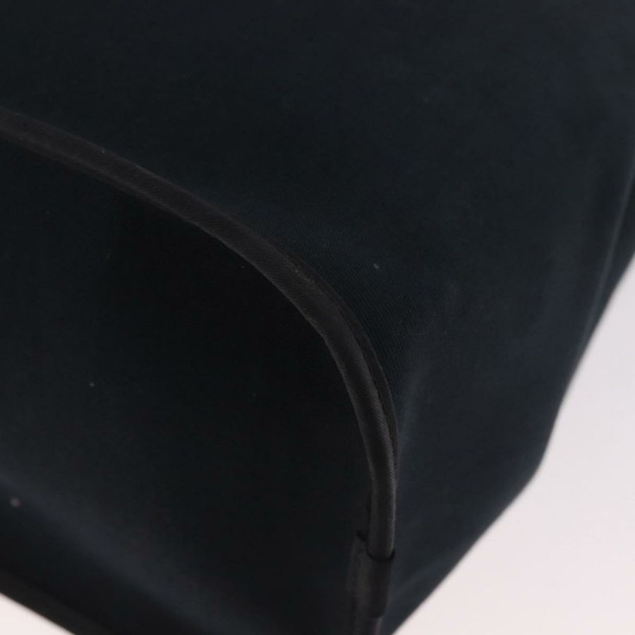 【日本直送】愛馬仕 Kabak Elan PM 手袋 帆布 兩用 黑色 銀色 正品 186871V-17