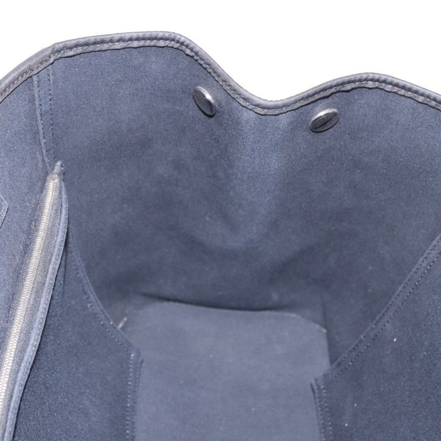 【日本直送】愛馬仕 Kabak Elan PM 手袋 帆布 兩用 黑色 銀色 正品 186871V-18