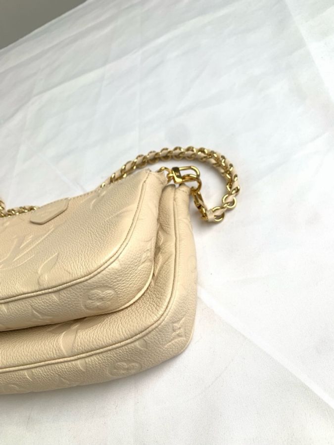 Louis Vuitton 路易威登四合一 奶昔白鏈條包 尺寸25 x 14.5 x 4.5 缺皮肩帶-6