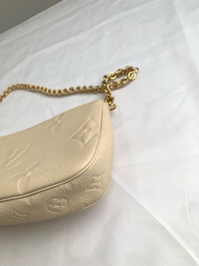 Louis Vuitton 路易威登四合一 奶昔白鏈條包 尺寸25 x 14.5 x 4.5 缺皮肩帶-13