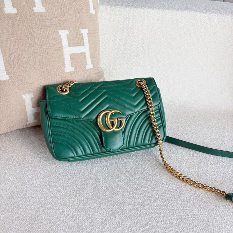 【威選精品|Gucci GG Marmont 26 鏈條包】-2