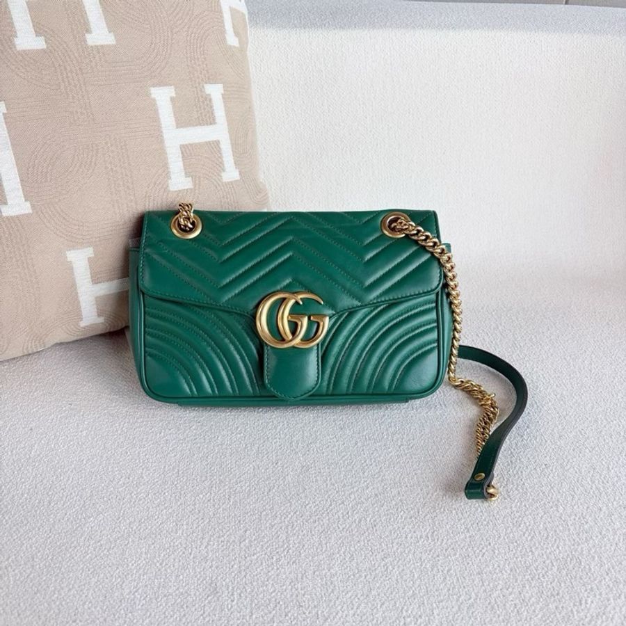 【威選精品|Gucci GG Marmont 26 鏈條包】-3
