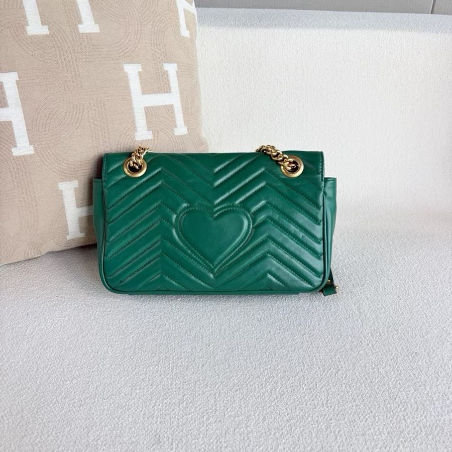 【威選精品|Gucci GG Marmont 26 鏈條包】-4