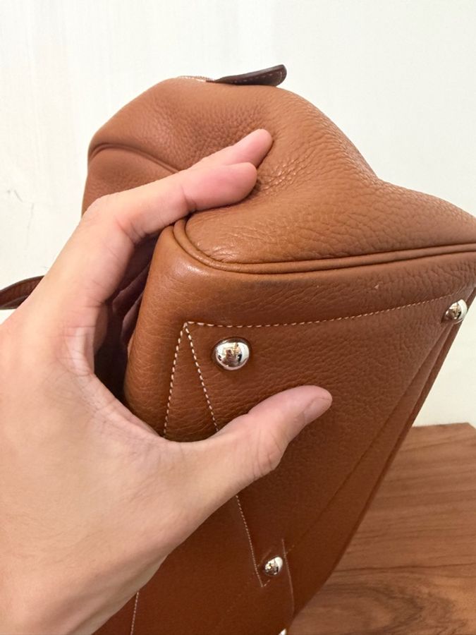 9成新✨愛馬仕維多利亞35cm金棕銀扣TC皮2014年-3