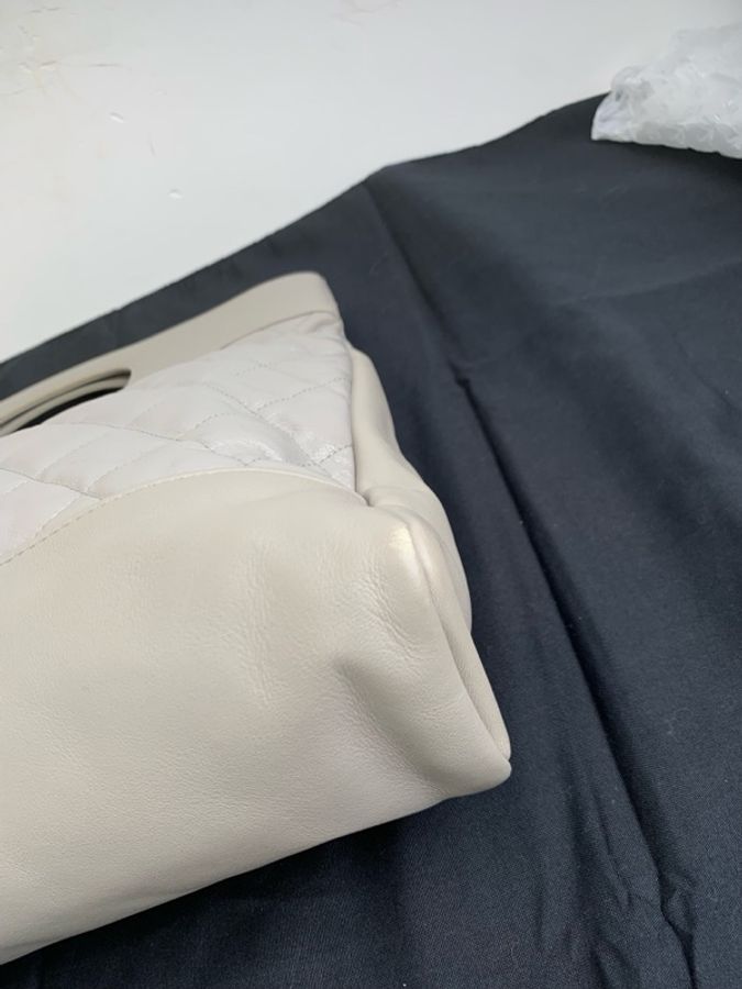 香奈兒 Chanel 31bag 大象灰油蠟皮大號 經典菱格紋 手提單肩包 28開 尺寸 39×17×40-6