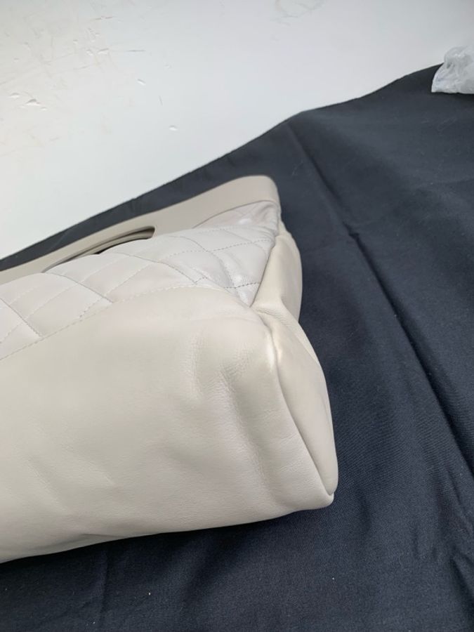 香奈兒 Chanel 31bag 大象灰油蠟皮大號 經典菱格紋 手提單肩包 28開 尺寸 39×17×40-7